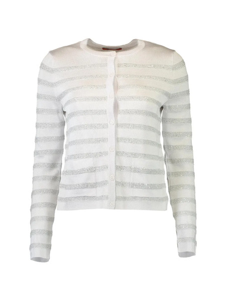  Missoni Striped Button-up Cardigan - White 