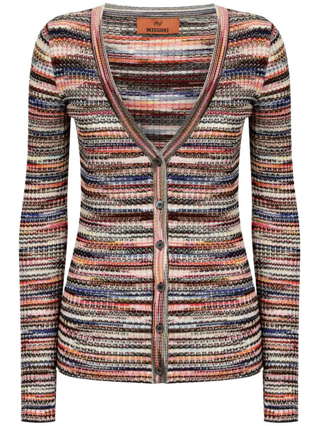  Missoni Striped Cardigan - Orange 