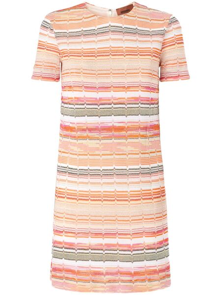  Missoni Striped Mini Dress - Neutrals 