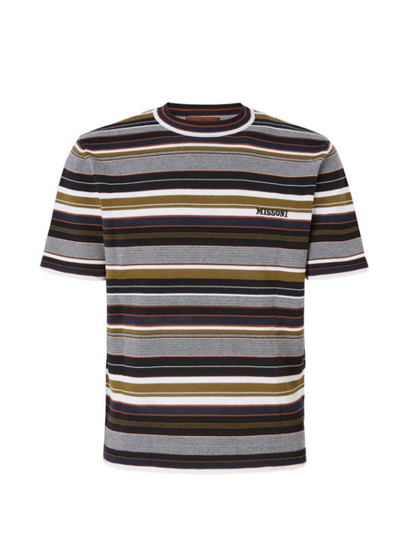  Missoni Striped-pattern T-shirt - Grey 