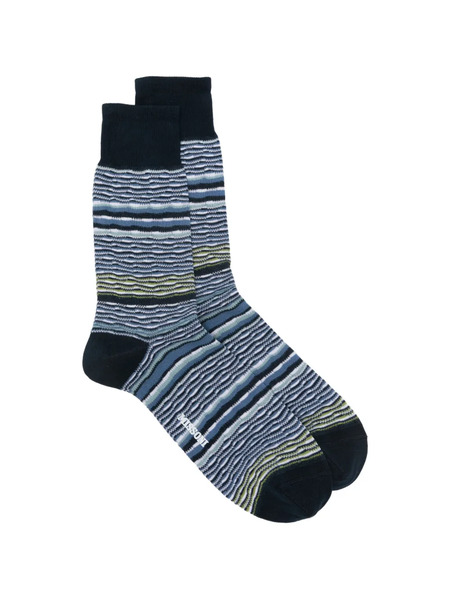  Missoni Striped Socks - Blue 