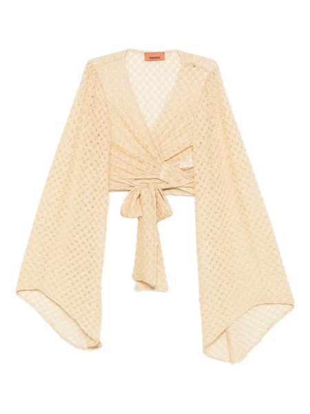  Missoni Tie-front Crop Top - Yellow 