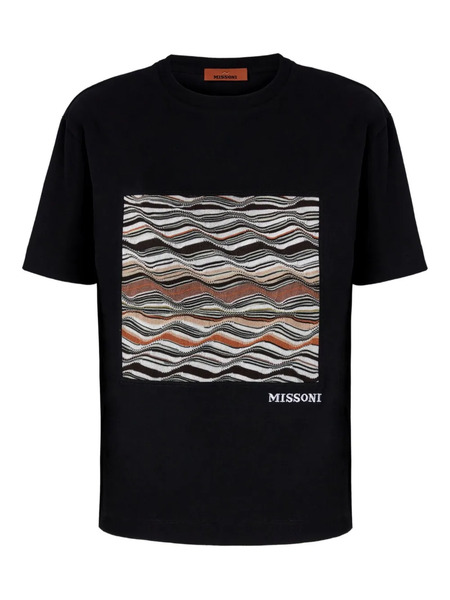  Missoni Wave-pattern T-shirt - Black 