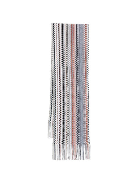  Missoni Zig-zag Fringed Scarf - White 