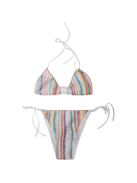  Missoni Zig-zag-pattern Bikini - Blue 