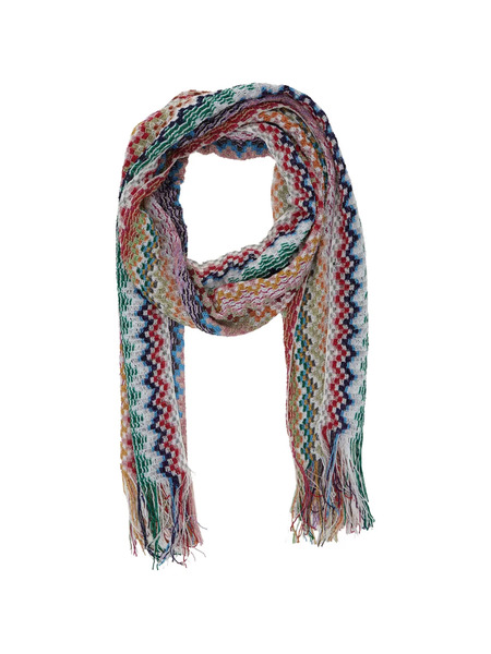  Missoni Zigzag Fringe Scarf - Blue 