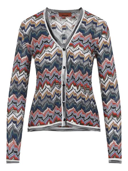  Missoni Zigzag-knit Cardigan - Blue 