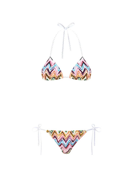  Missoni Zigzag-pattern Bikini Set - Pink 