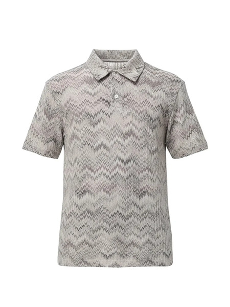  Missoni Zigzag-pattern Polo Shirt - Neutrals 