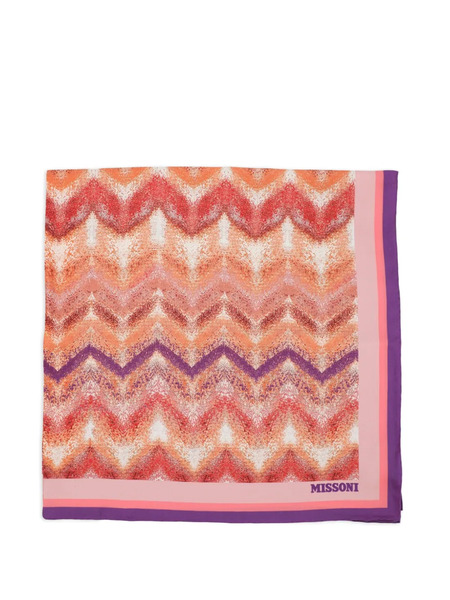  Missoni Zigzag-pattern Scarf - Pink 
