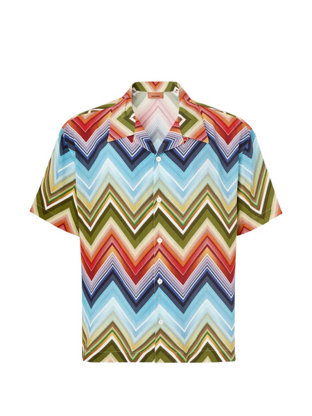  Missoni Zigzag-pattern Shirt - Blue 