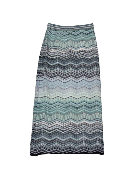  Missoni Zigzag-pattern Skirt - Blue 