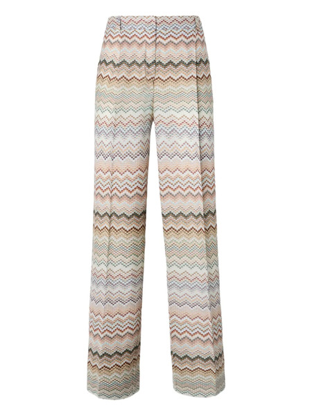  Missoni Zigzag-pattern Trousers - Neutrals 
