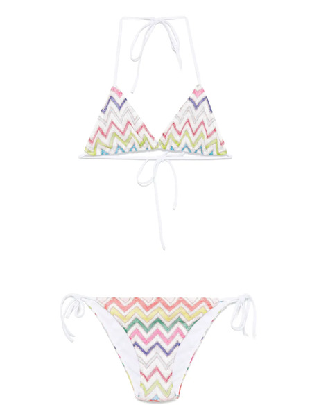  Missoni Zigzag-print Bikini - White 