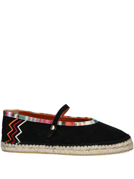  Missoni Zigzag-print Espadrilles - Black 