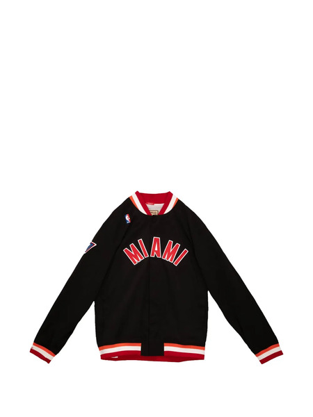  Mitchell & Ness Appliquéd Lightweight Jacket - Black 
