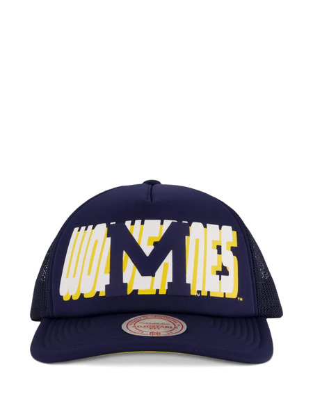  Mitchell & Ness Billboard Trucker Snapback Cap - Blue 
