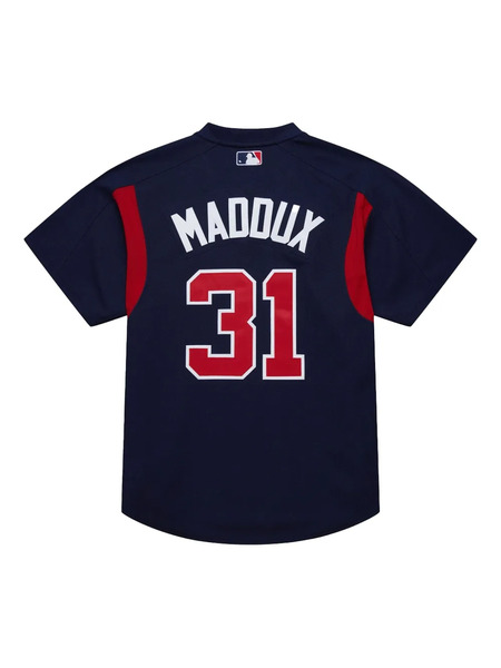  Mitchell & Ness Buttoned Practice Jersey - Blue 
