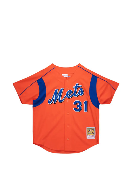  Mitchell & Ness Buttoned Short-sleeved Jersey - Orange 