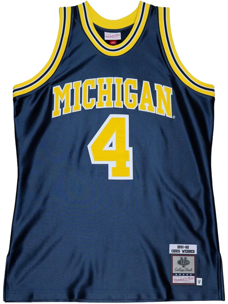  Mitchell & Ness 1991/92 Chris Webber Michigan Wolverines Alumni Authentic Jersey - Blue 