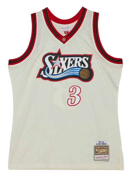  Mitchell & Ness 76ers 1997 Logo Tank Top - Neutrals 