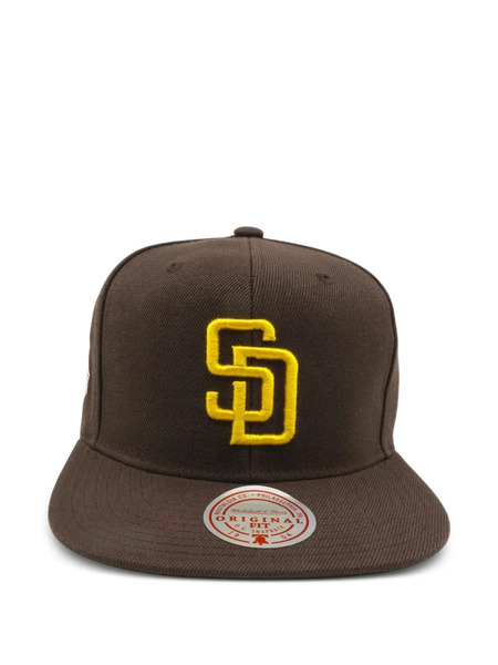  Mitchell & Ness League Patch Snapback Cap - Brown 
