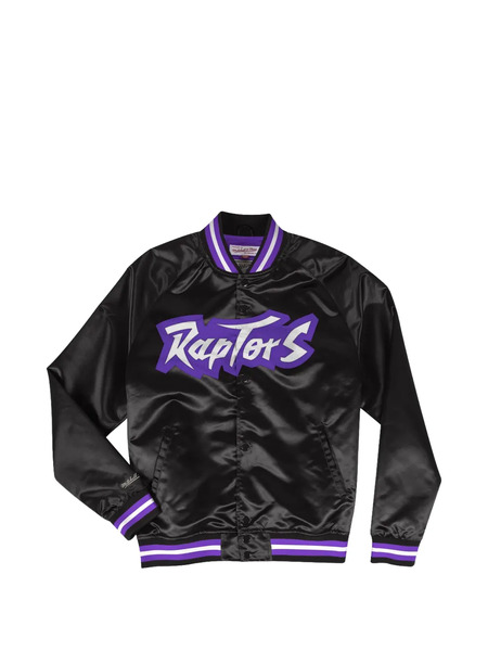  Mitchell & Ness Lightweight Satin Jacket - Black 