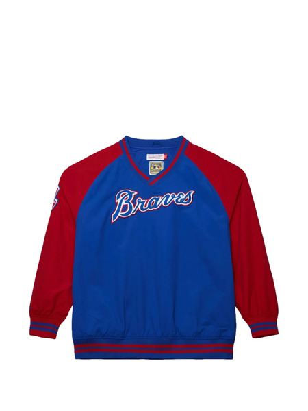  Mitchell & Ness Logo Pullover Top - Blue 