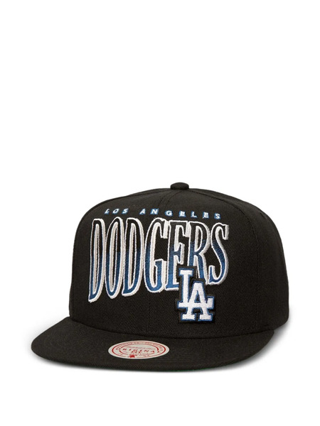  Mitchell & Ness Mlb Los Angeles Dodgers Line Work Cap - Black 