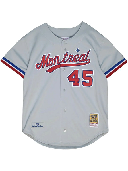  Mitchell & Ness Mlb Montreal Expos Cooperstown grey/red Authentic Jersey 