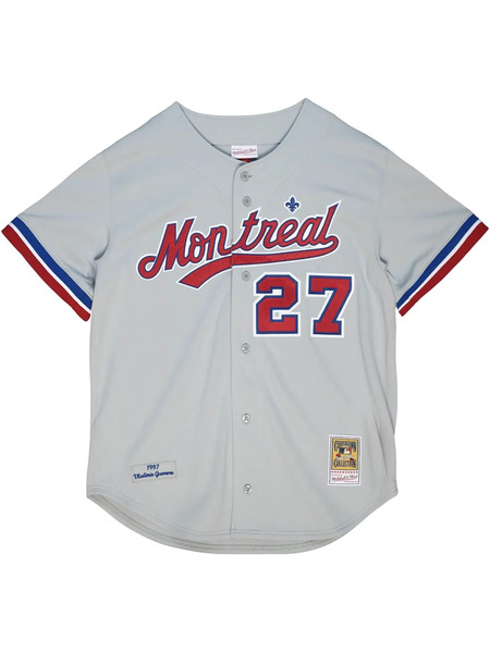  Mitchell & Ness Mlb Montreal Expos Cooperstown grey/red Authentic Jersey 