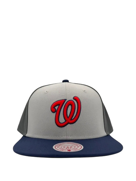  Mitchell & Ness Nationals Embroidered Cap - Grey 