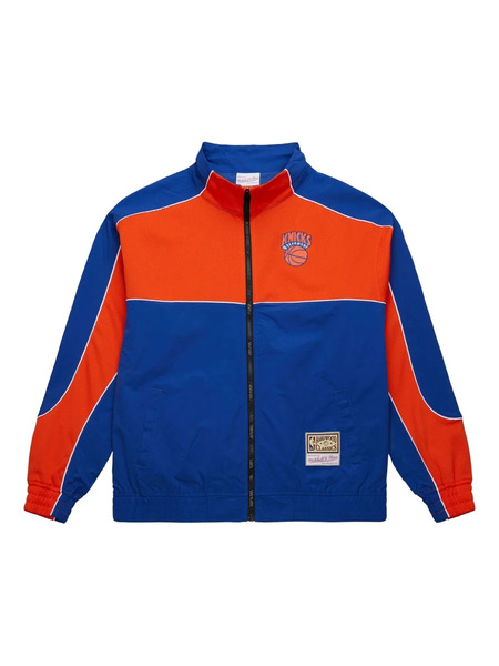  Mitchell & Ness Nba New York Knicks Mesh Colourblock Jacket - Blue 