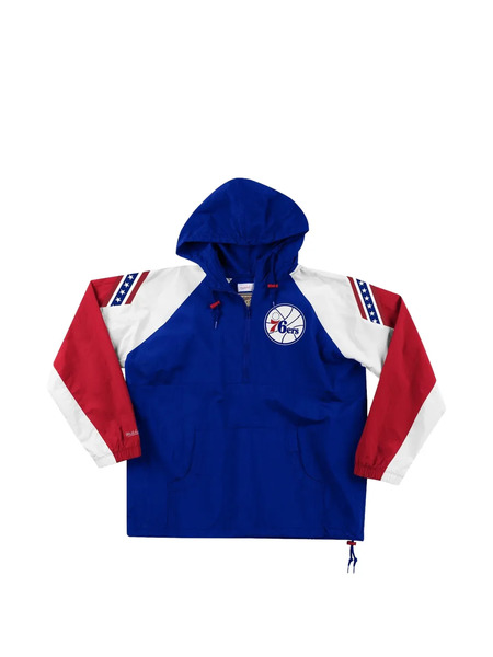  Mitchell & Ness Nba philadelphia 76ers Half-zip Jacket - Blue 