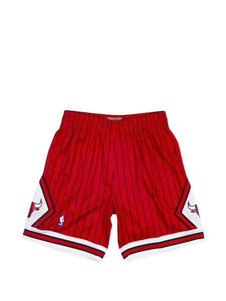  Mitchell & Ness Nba Reload Swingman Striped-pattern Shorts - Red 