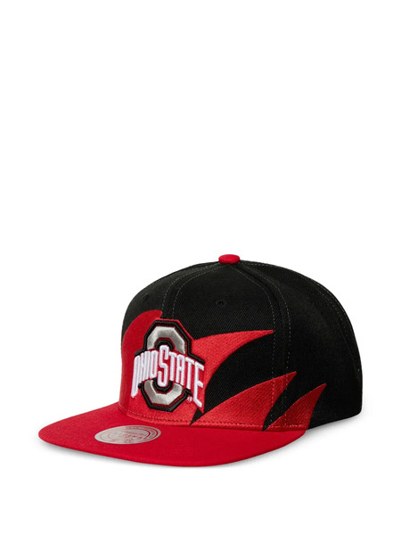  Mitchell & Ness Ohio State Buckeyes Sharktooth Baseball Cap - Black 