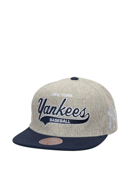  Mitchell & Ness Yankees-embroidered Baseball Cap - Grey 