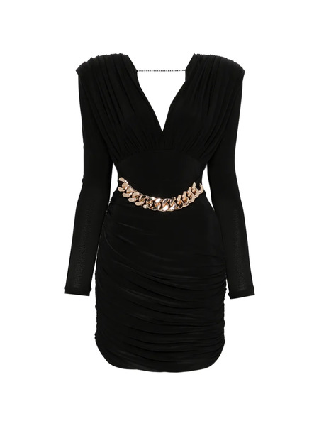  Mitiliane Couture Draped Mini Dress - Black 
