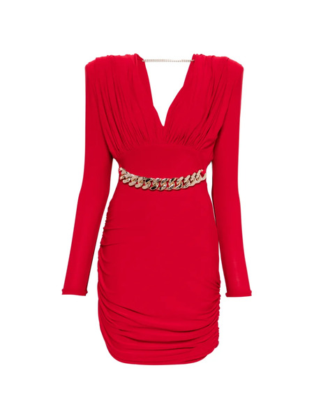  Mitiliane Couture Draped Mini Dress - Red 
