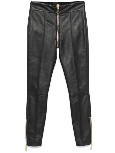  Mitiliane Couture Leather Trousers - Black 