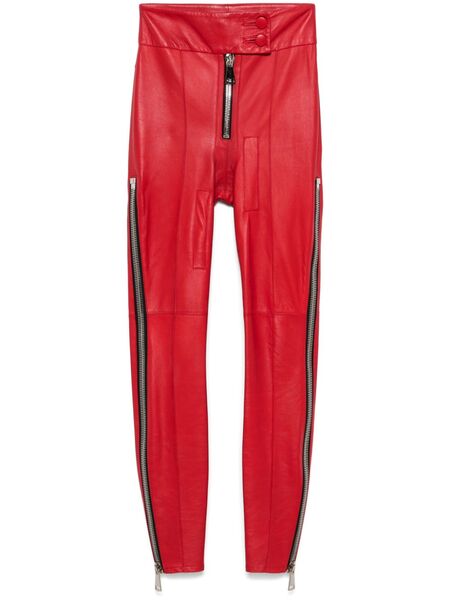  Mitiliane Couture Leather Trousers - Red 