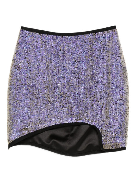  Mitiliane Couture Sequined Mini Skirt - Purple 