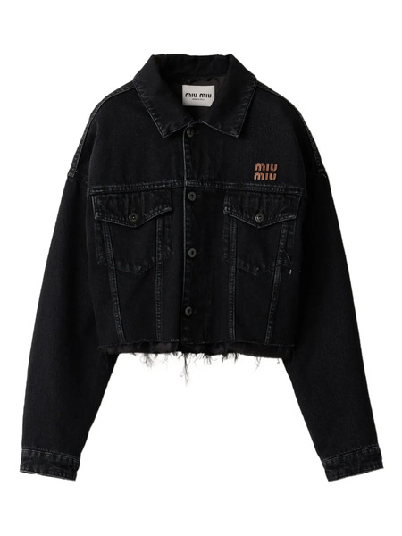  Miu Miu Black Denim Jacket 