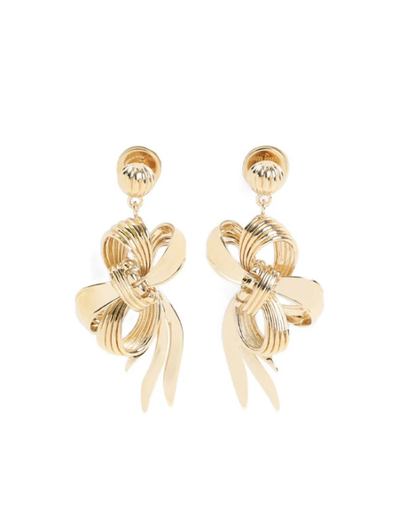  Miu Miu Bow-shaped Earrings - Gold 