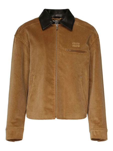  Miu Miu Corduroy Jacket - Brown 