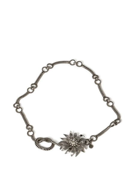  Miu Miu Crystal-embellished Belt - Silver 