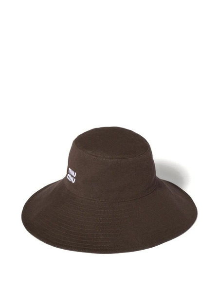  Miu Miu Denim Hat - Brown 