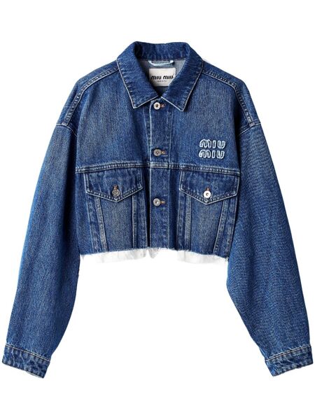  Miu Miu Denim Jacket - Blue 