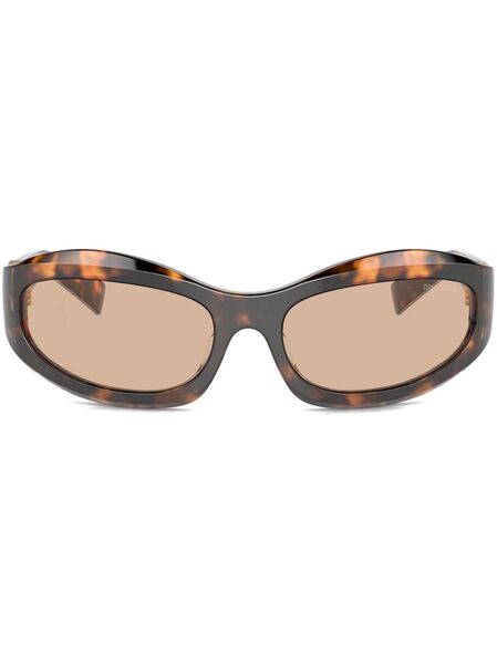  Miu Miu Eyewear Oversize-frame Sunglasses - Brown 