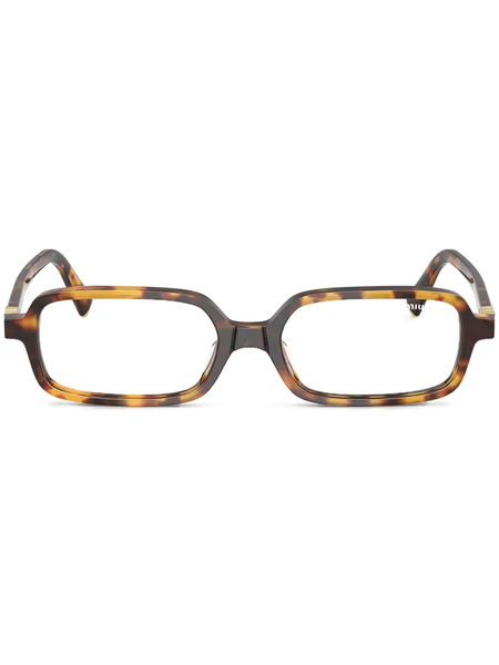  Miu Miu Eyewear Rectangle-frame Sunglasses - Brown 